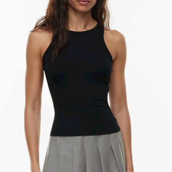 Aritzia Tops - Aritzia Sunday Best Honor Hip Ribbed Tank Black (S)